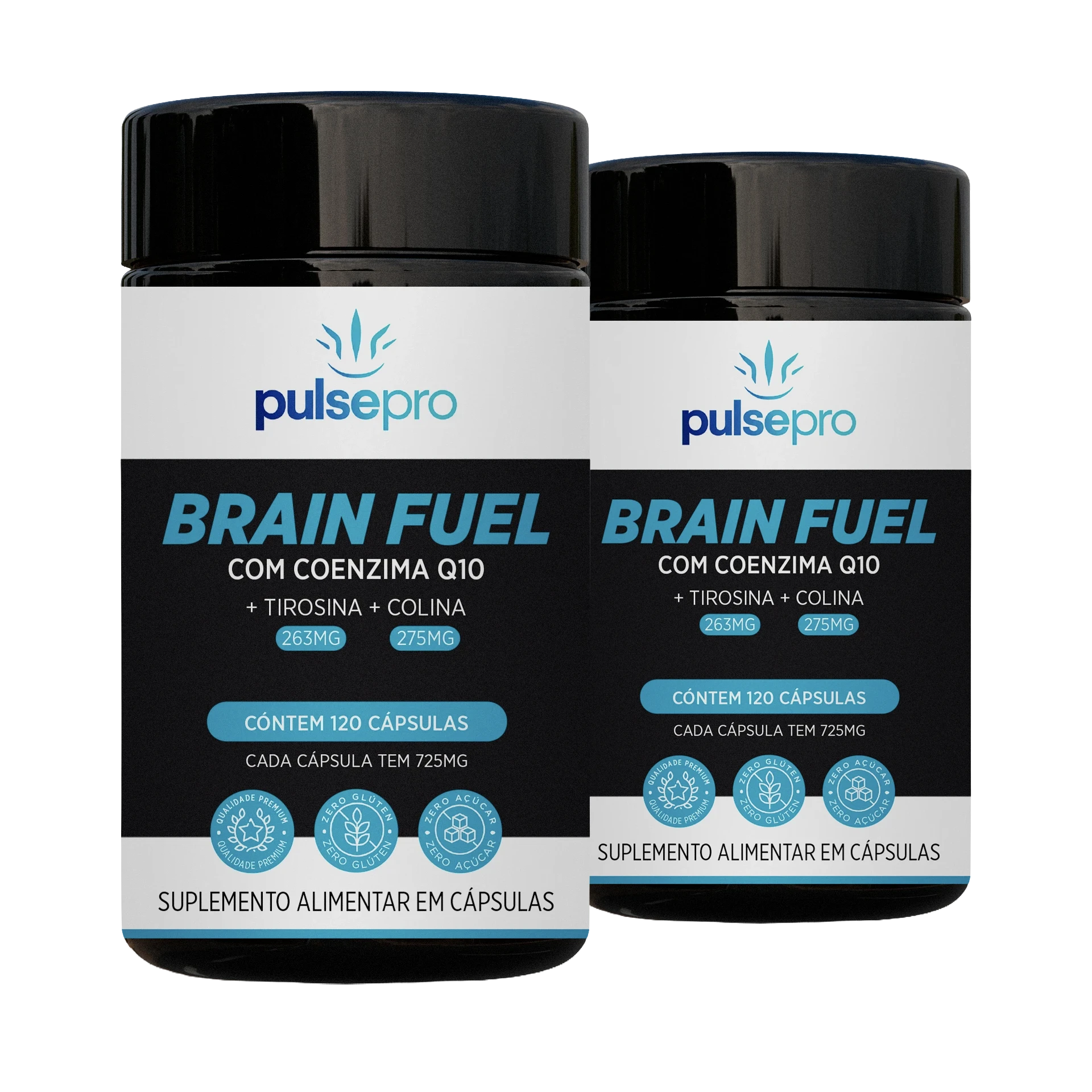 Brain Fuel - Foco e Concentração (Kit com 2)