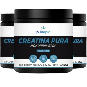 Creatina Pura Monohidratada (Kit com 3)